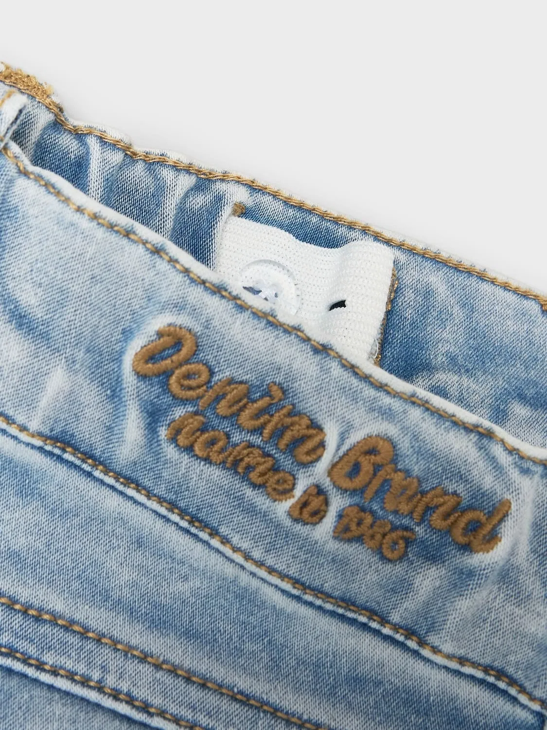 Шорты джинсовые, light blue bleached denim, Name it — фото 2