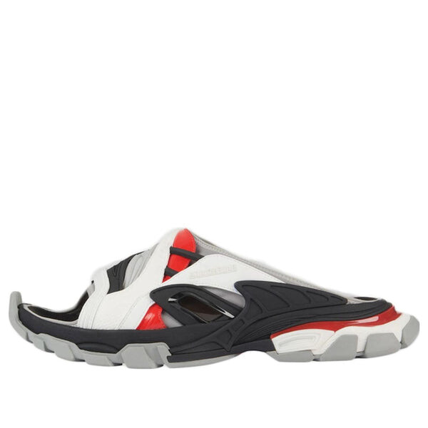 

Тапочки track 2.0 slides 'white black red' Balenciaga, черный