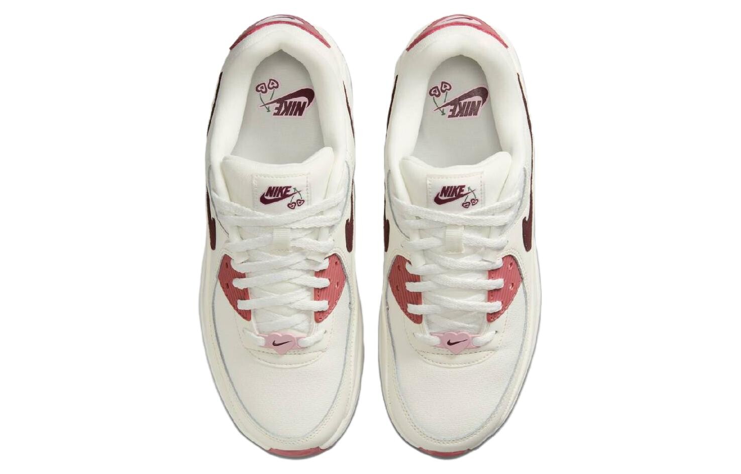 Nike Air Max 90 Lifestyle Обувь унисекс, White/Pink — фото 4