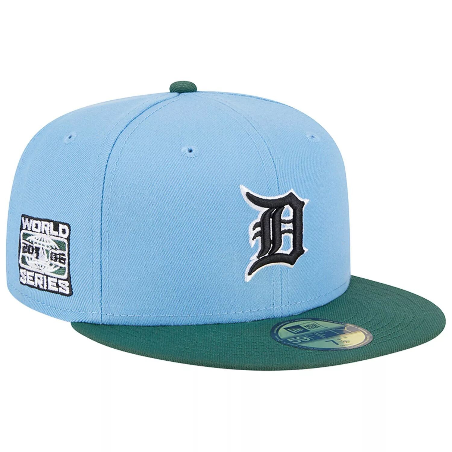 

Мужская облегающая шляпа New Era небесно-голубая/кинза Detroit Tigers World Series 2006 59FIFTY