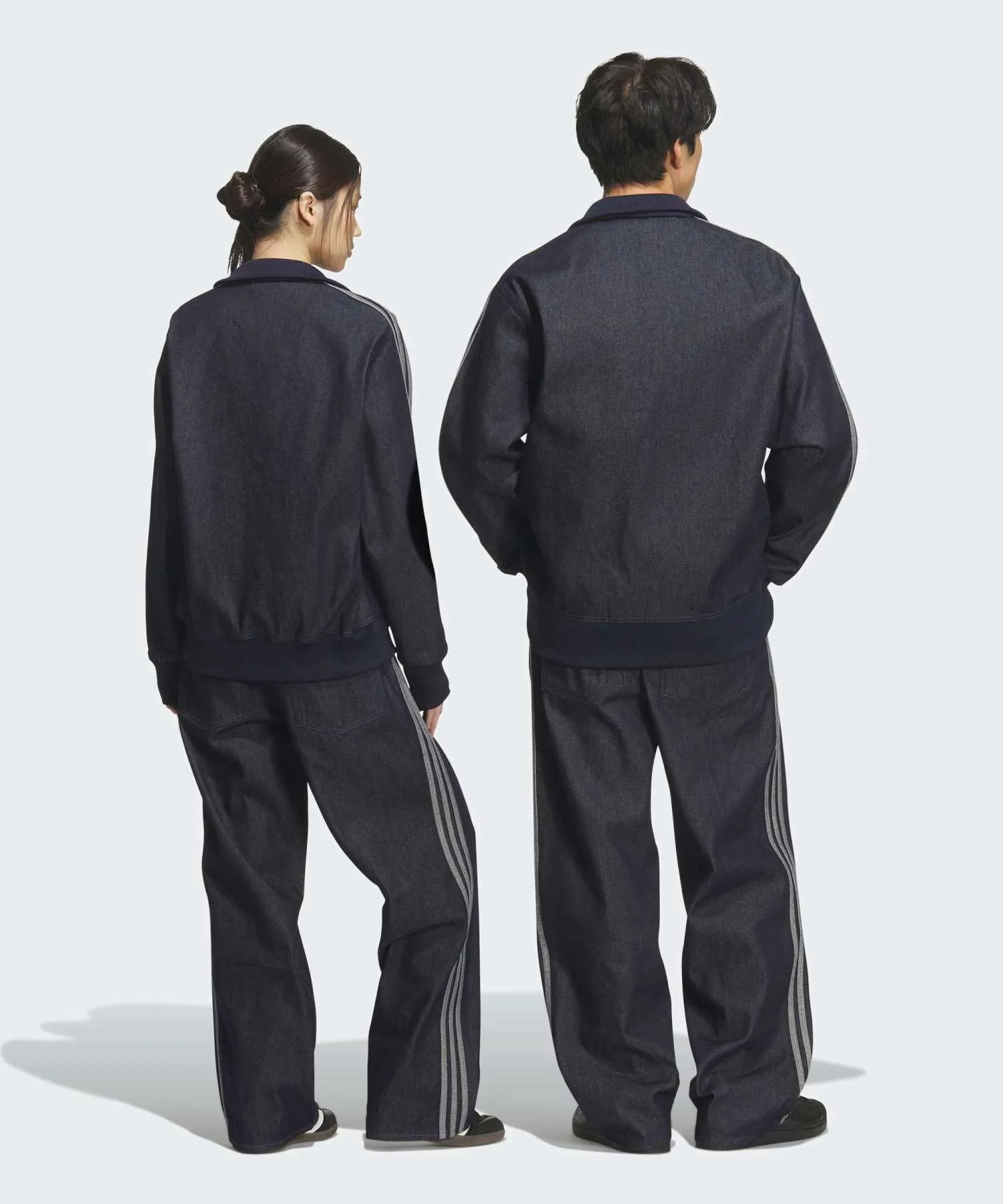 Унисекс брюки джинсовые Firebird Track adidas Originals синие — фото 2