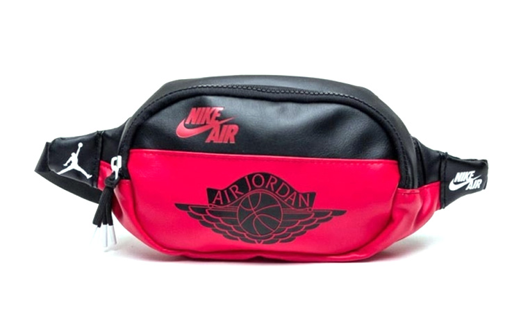 

Полиуретановая поясная сумка, через плечо, унисекс Bred Black Red Jordan