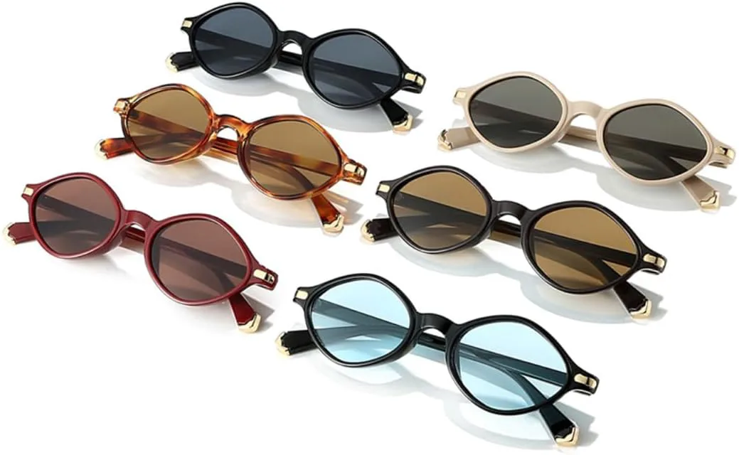 

Ретро-солнцезащитные очки «кошачий глаз» с многоугольными линзами, модные для женщин, с защитой от УФ-излучения UV400, для мужчин, с заклепками HHZZYVY, Black Grey