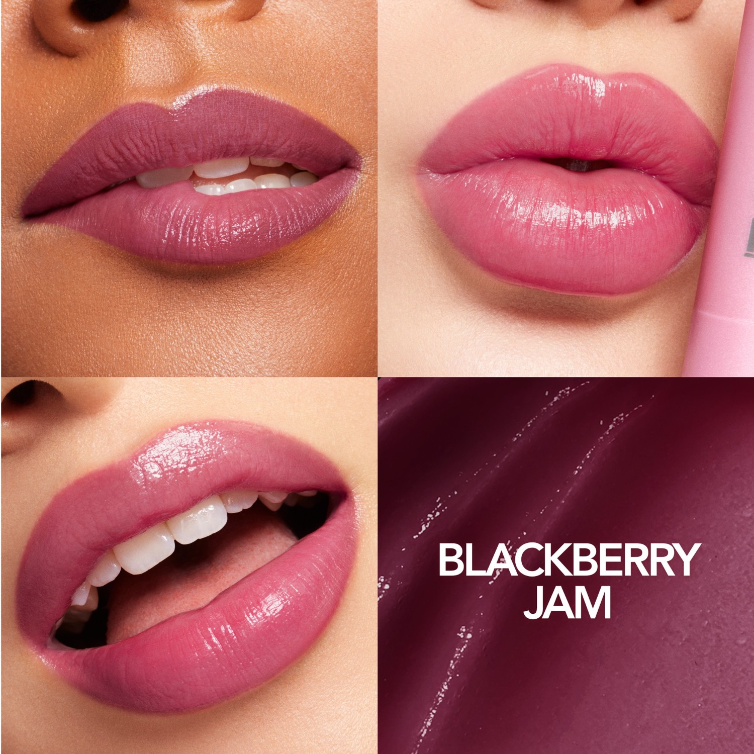 Бальзам для губ full-on plumping lip glow Buxom, blackberry jam, вес 2 гр. — фото 3