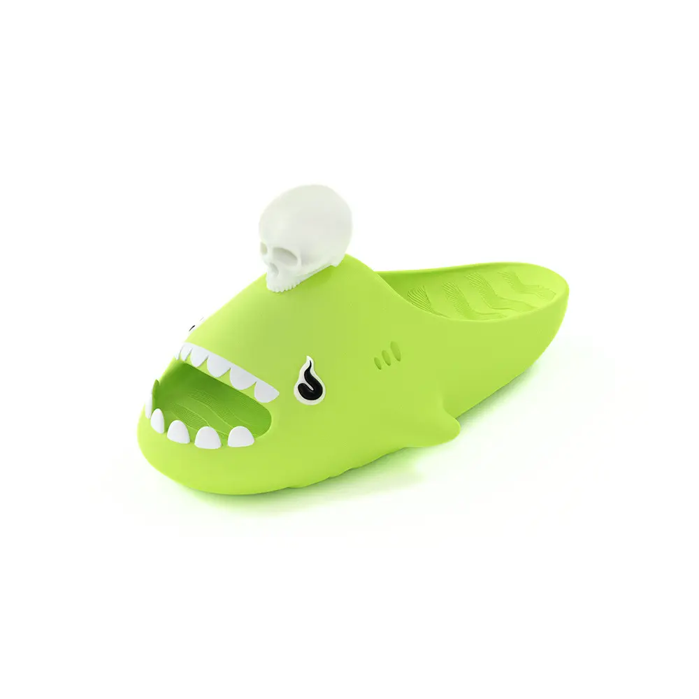 

HelloSlippers Акула Скелетон, Слайдеры Унисекс Неоново-Зеленые, цвет Neon Green