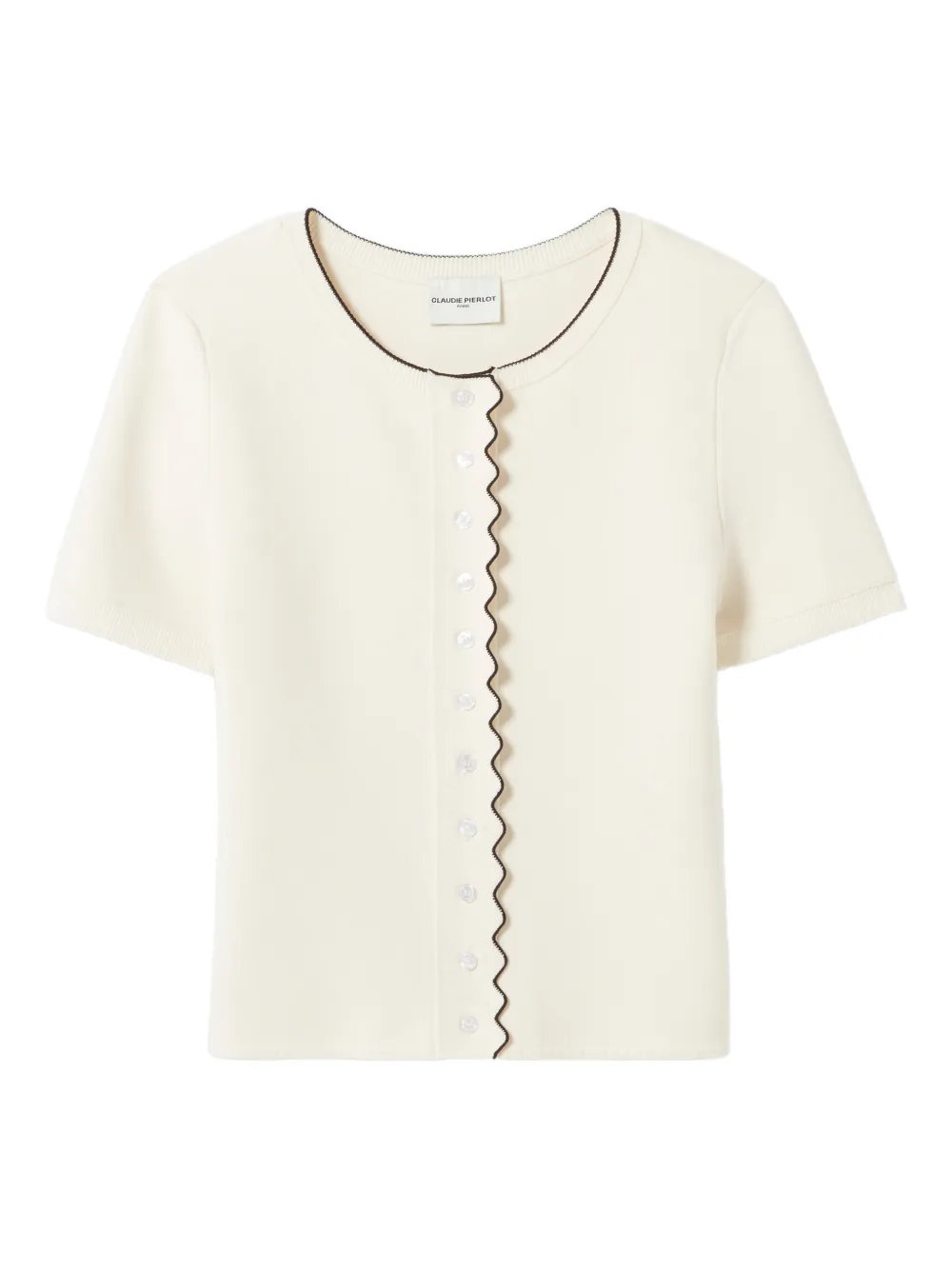 

Топ на пуговицах Claudie Pierlot, бежевый