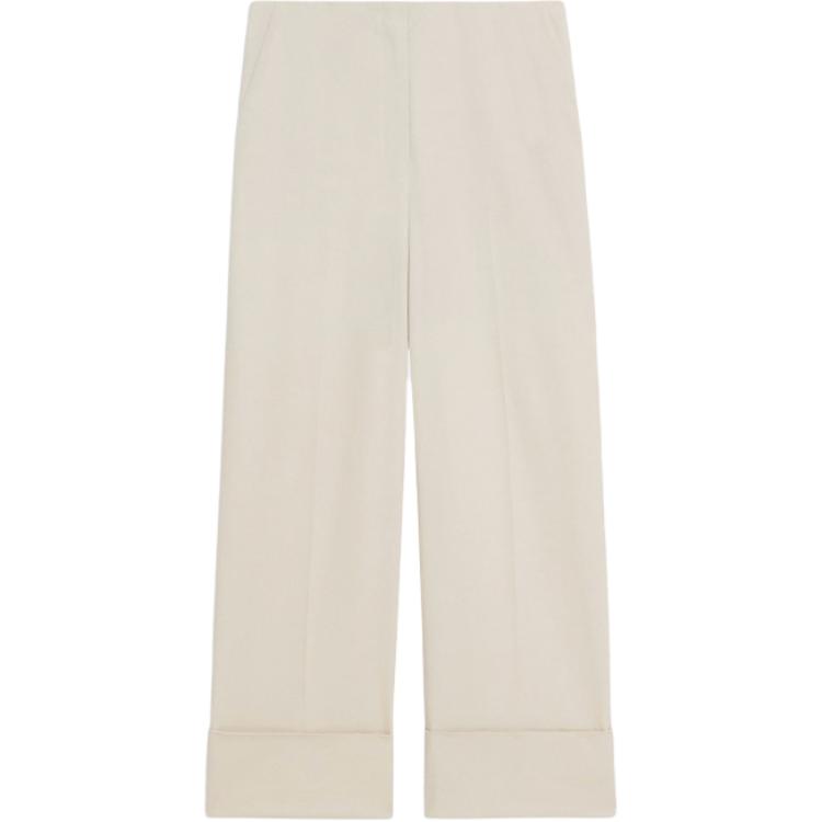 

Высокие брюки с манжетами THEORY, песочный