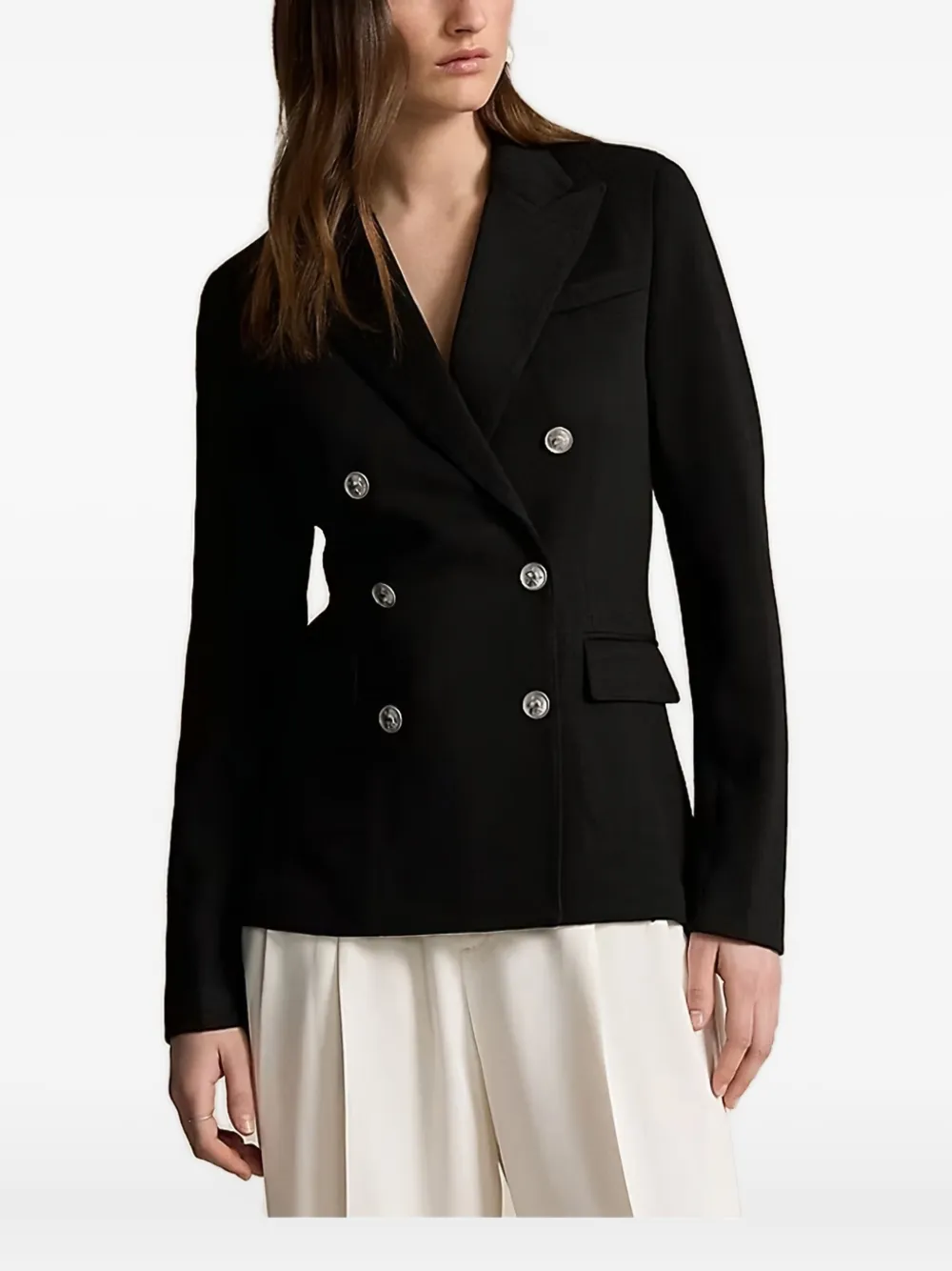 

Двубортный блейзер Polo Ralph Lauren, черный