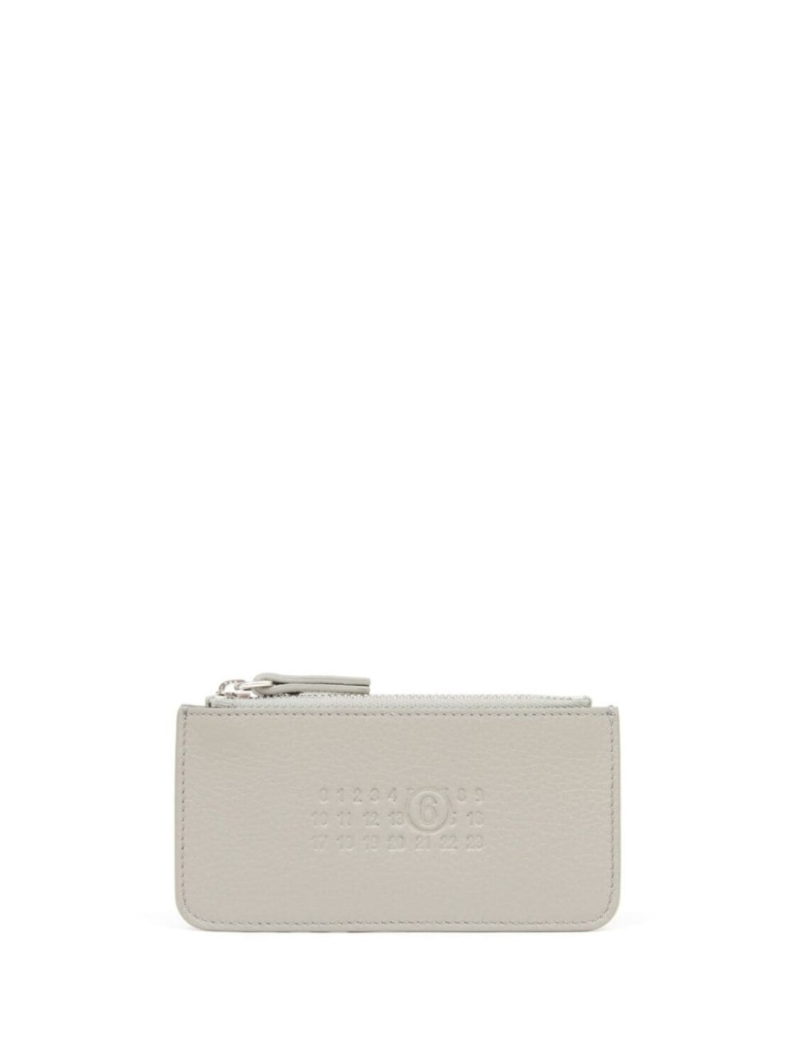 

MM6 Maison Margiela визитница с тисненым цифровым логотипом, серый