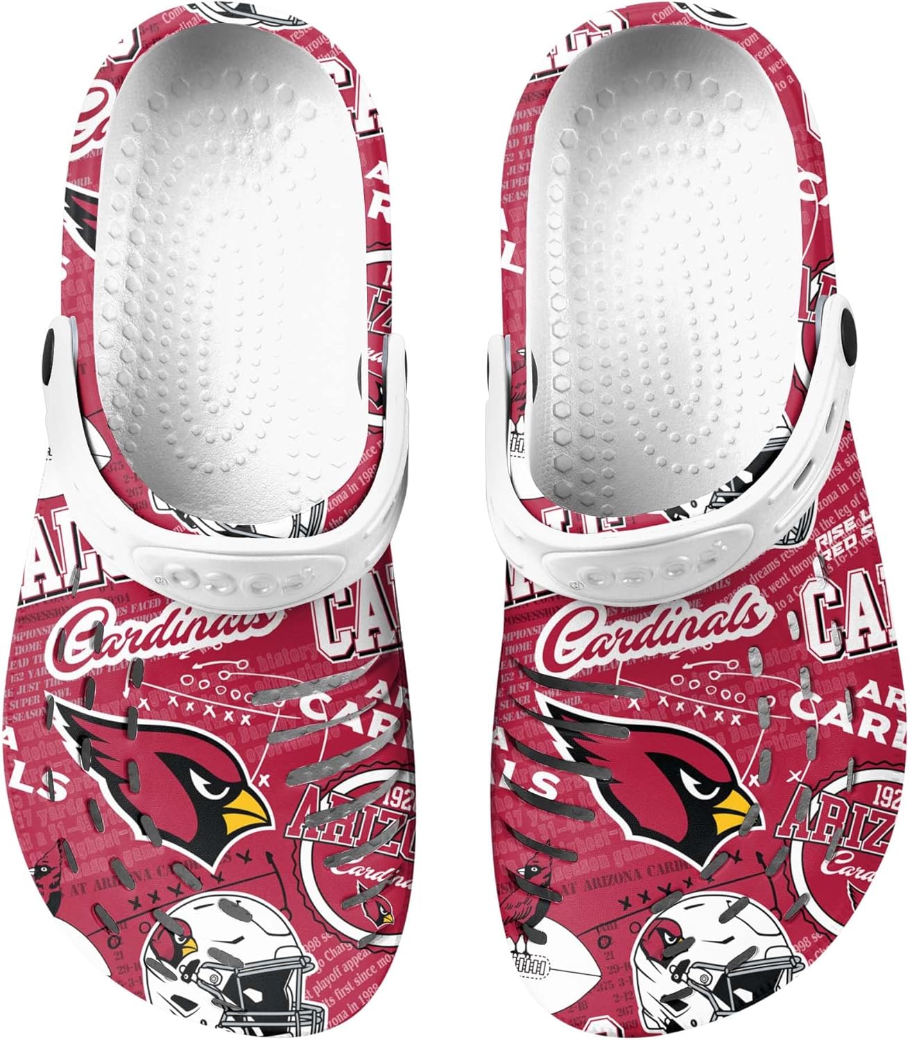 Сабо с ремешком FOCO Arizona Cardinals NFL для мужчин с историческим принтом, Arizona Cardinals Historic Print With Strap — фото 4