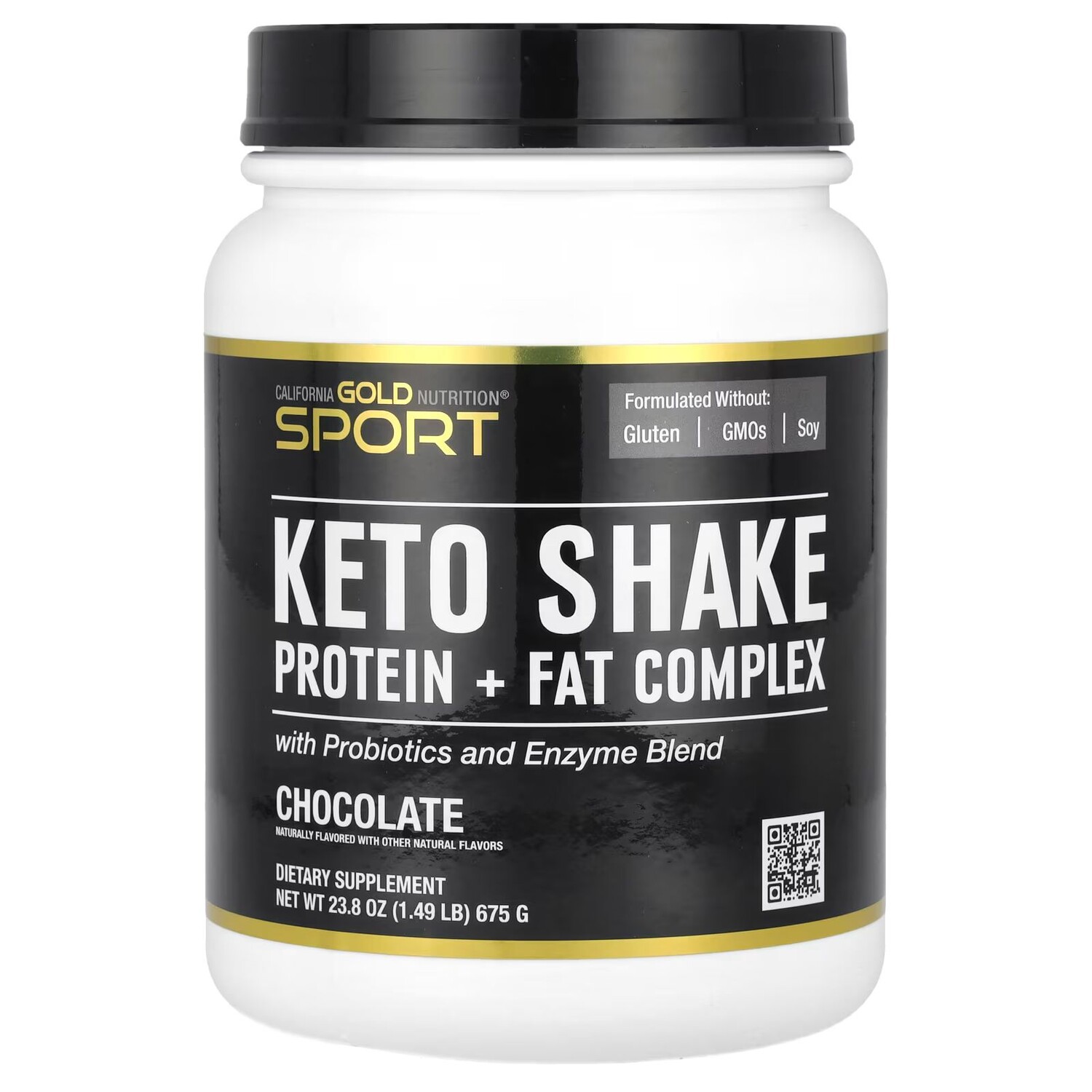 

Sport, Кето-коктейль, шоколад, 1,49 фунта (675 г) California Gold Nutrition