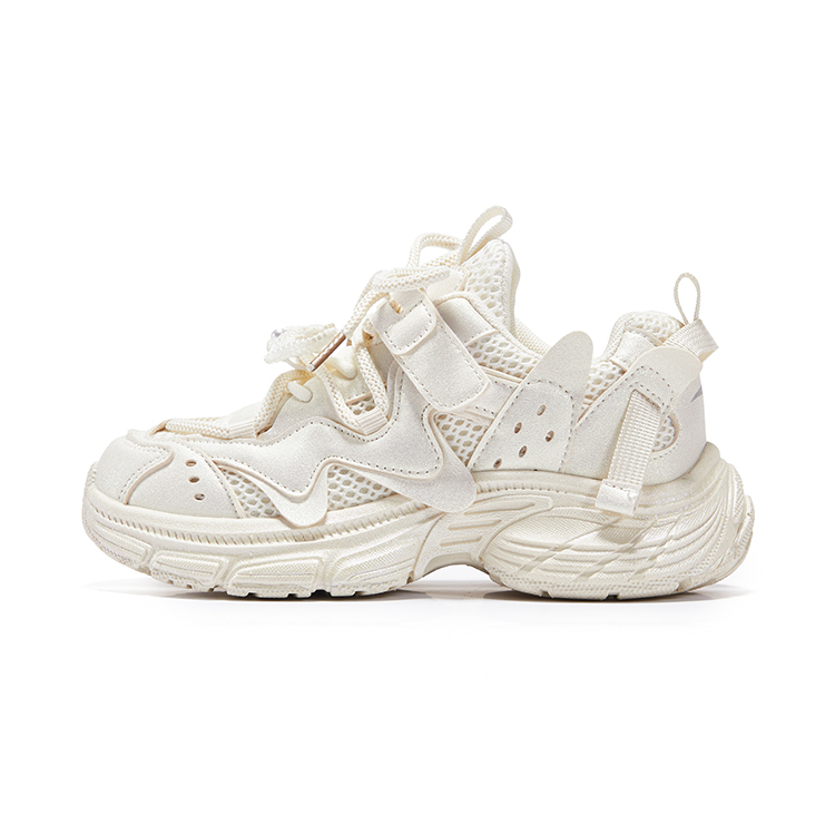 

Нескользящие дышащие низкие повседневные кроссовки Rebound для детей 7-PE, бежевый