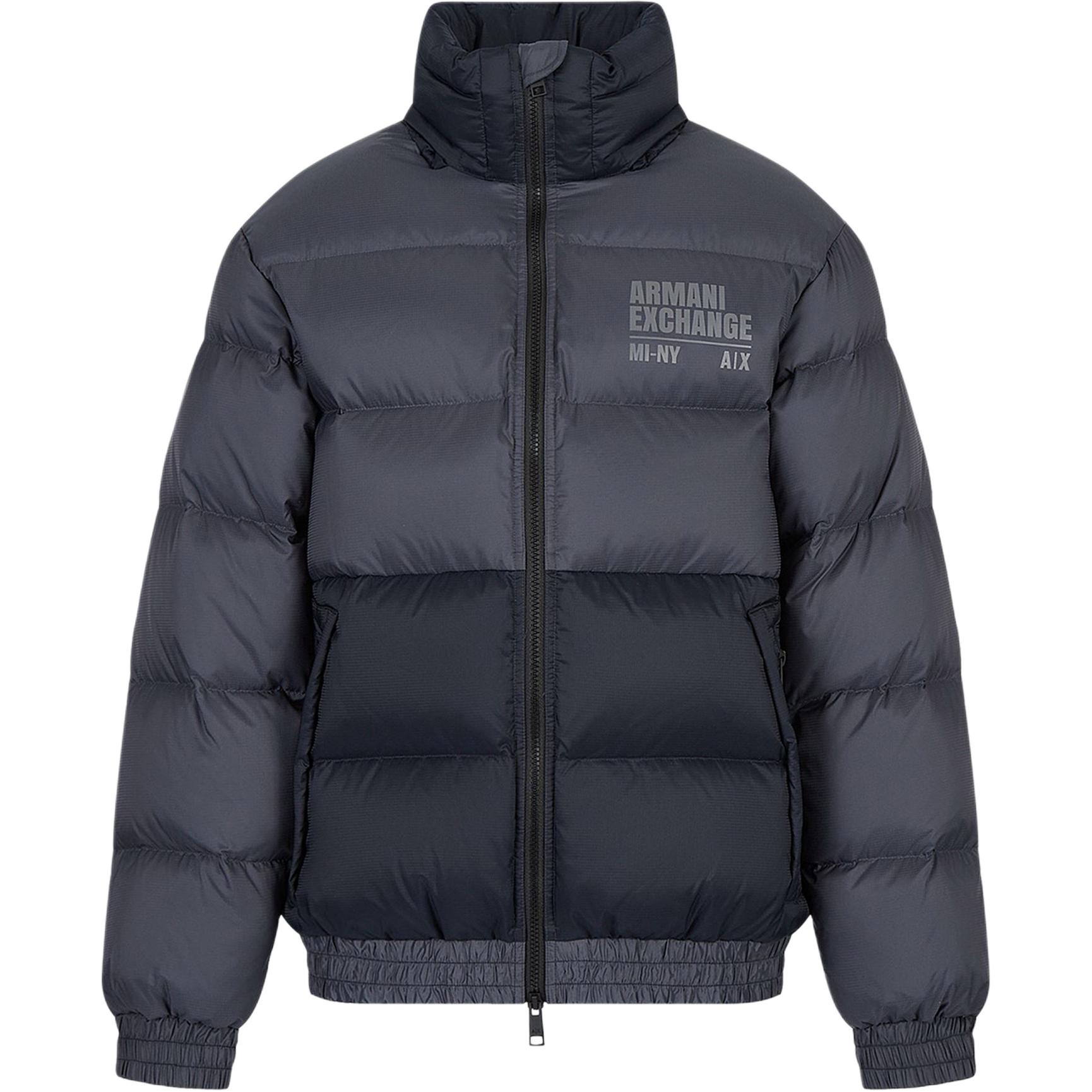 

Куртка пуховая AE FW22 мужская серо-голубая ARMANI EXCHANGE, Синий, Куртка пуховая AE FW22 мужская серо-голубая ARMANI EXCHANGE