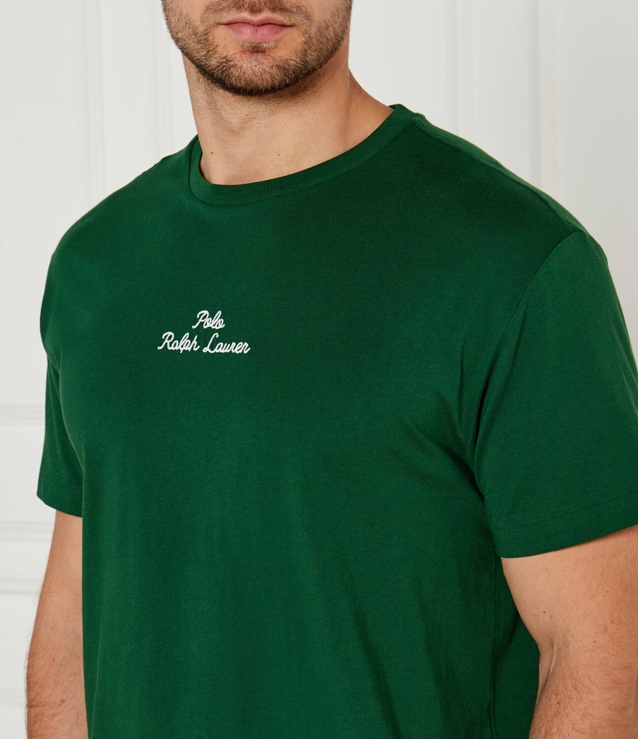 Футболка POLO RALPH LAUREN Regular Fit, цвет verde bottiglia — фото 4