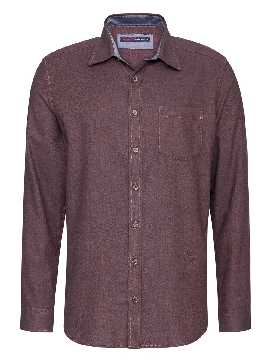 

Рубашка на пуговицах классического кроя PADDOCKS, коричневый