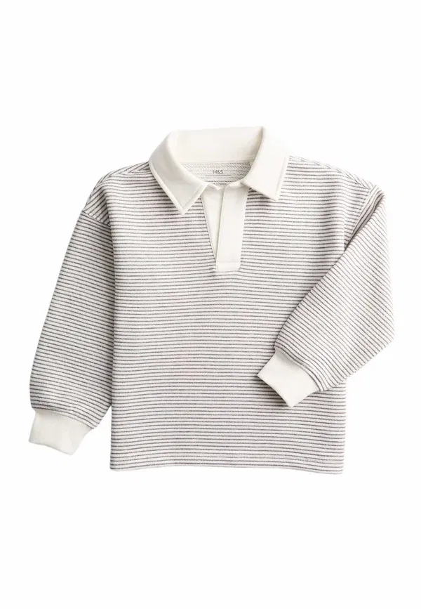 Свитшот в полоску Marks & Spencer, цвет экрю микс