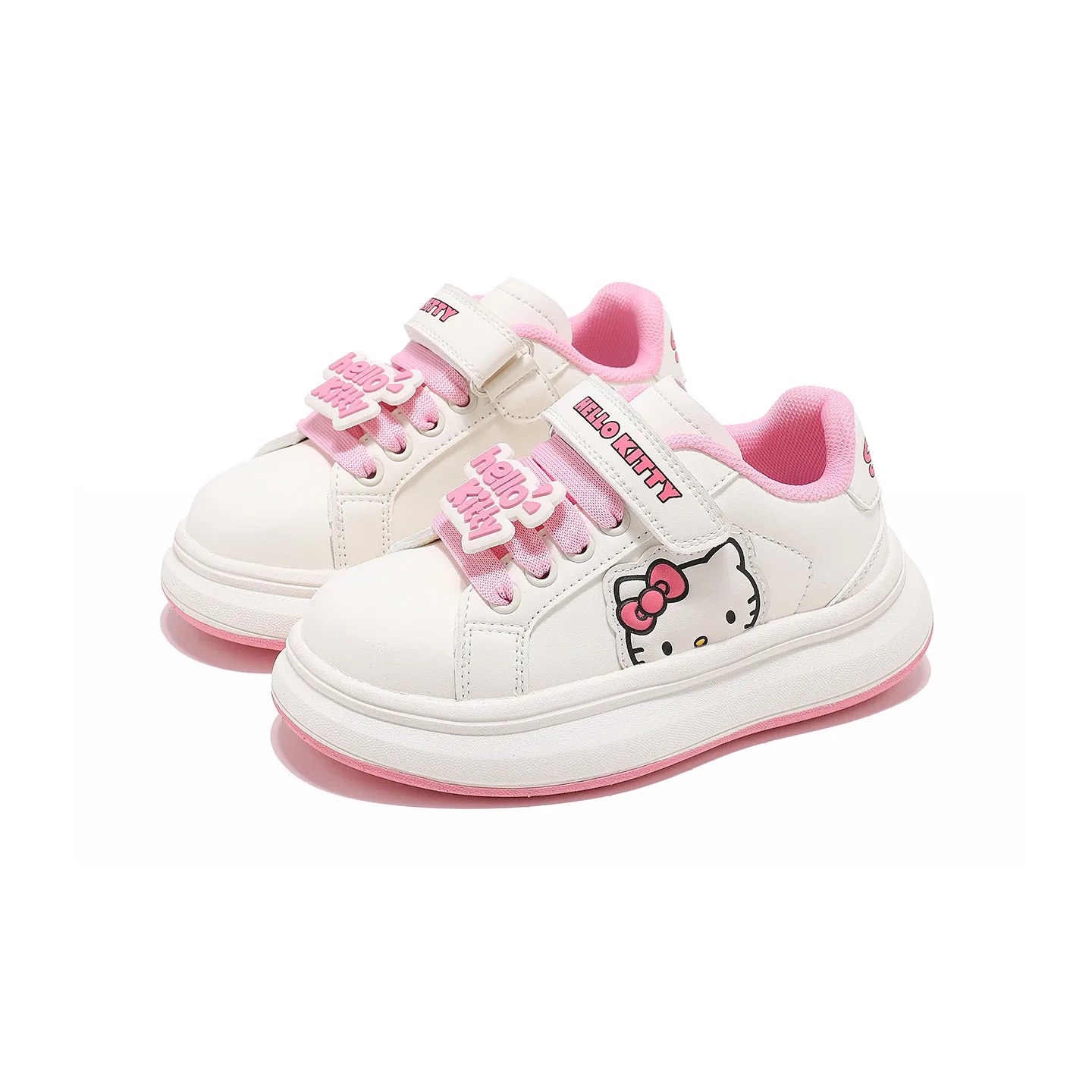 Hello Kitty x Sanrio детские кроссовки из искусственной кожи с противоскользящей подошвой и амортизацией, розовый — фото 4