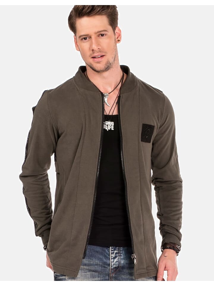 

Спортивная куртка Cipo & Baxx Sweatjacke, хаки