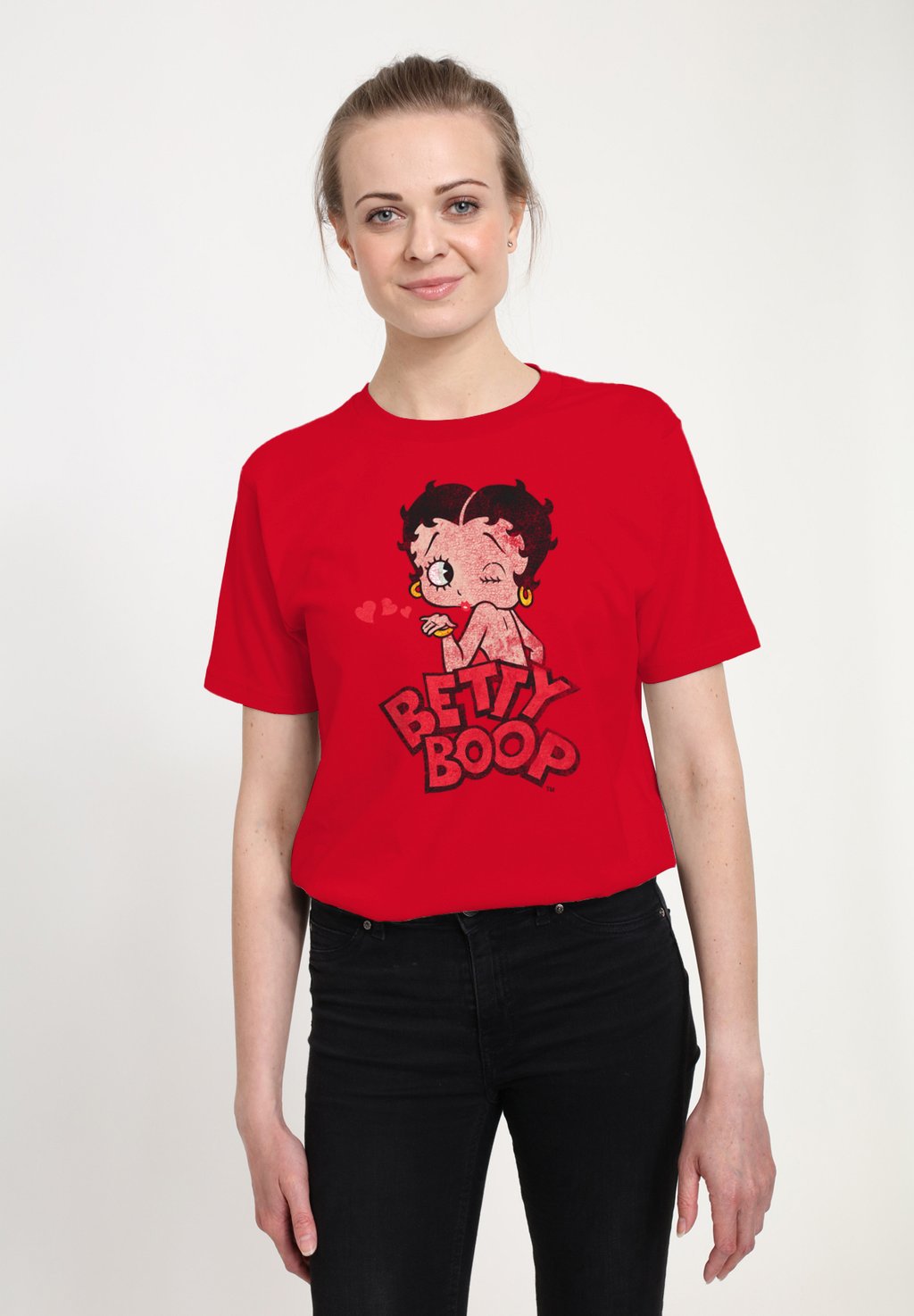 

Футболка с принтом BETTY BOOP FADED GRAPHIC Henry Tiger, красный