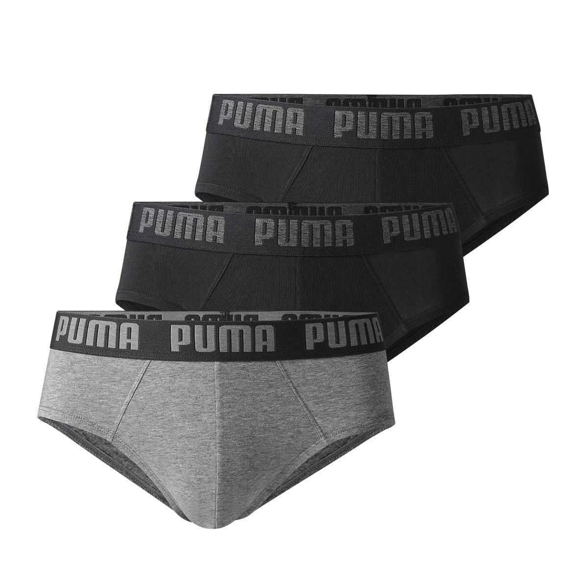 

Трусы мужские 3 шт черно-серые PUMA