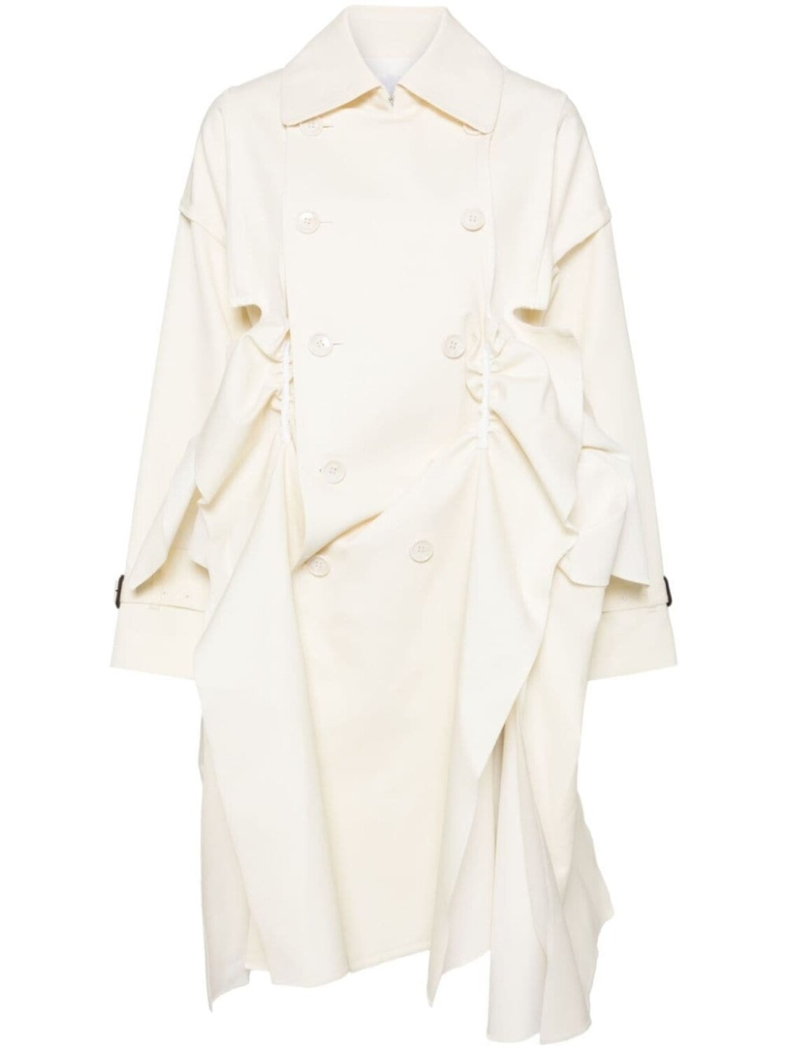 

Comme des Garçons TAO двубортное пальто, нейтральный цвет