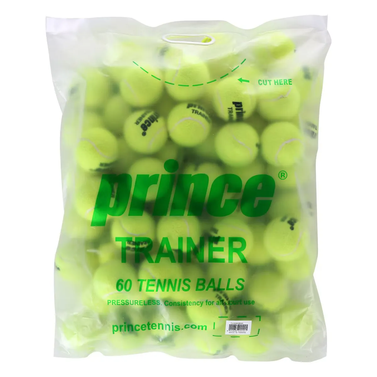 

Упаковка из 60 теннисных мячей Prince TRAINER, желтый