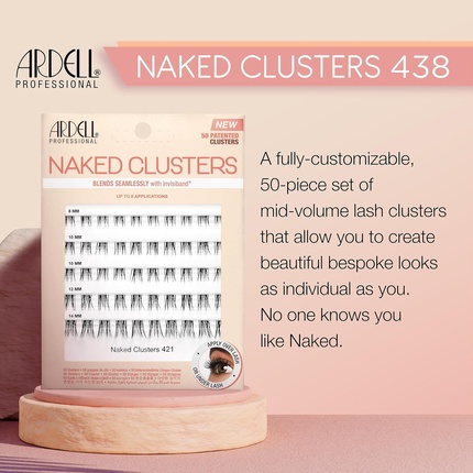 Набор накладных ресниц Naked Clusters 438, полностью настраиваемый, отдельные пряди. Ardell — фото 3