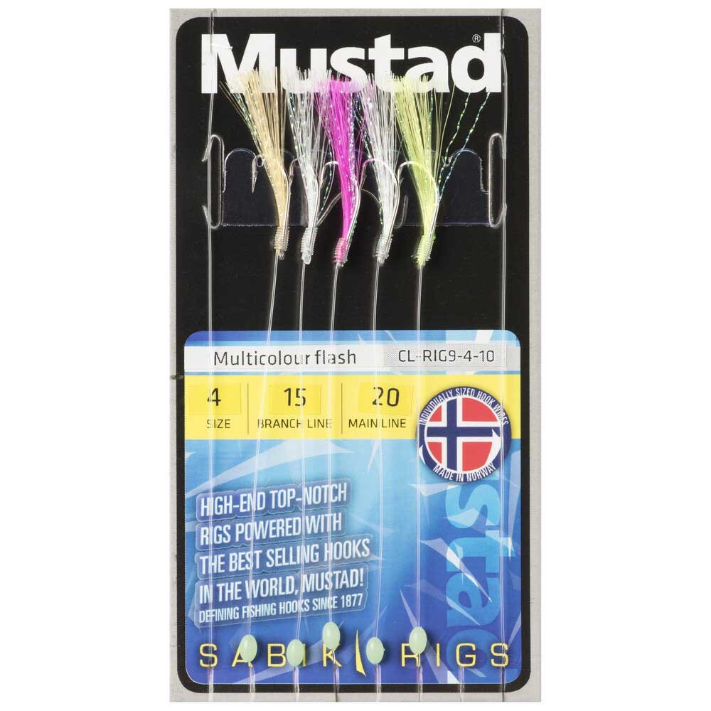 

Оснастки Mustad Flash 5 Hooks, разноцветный