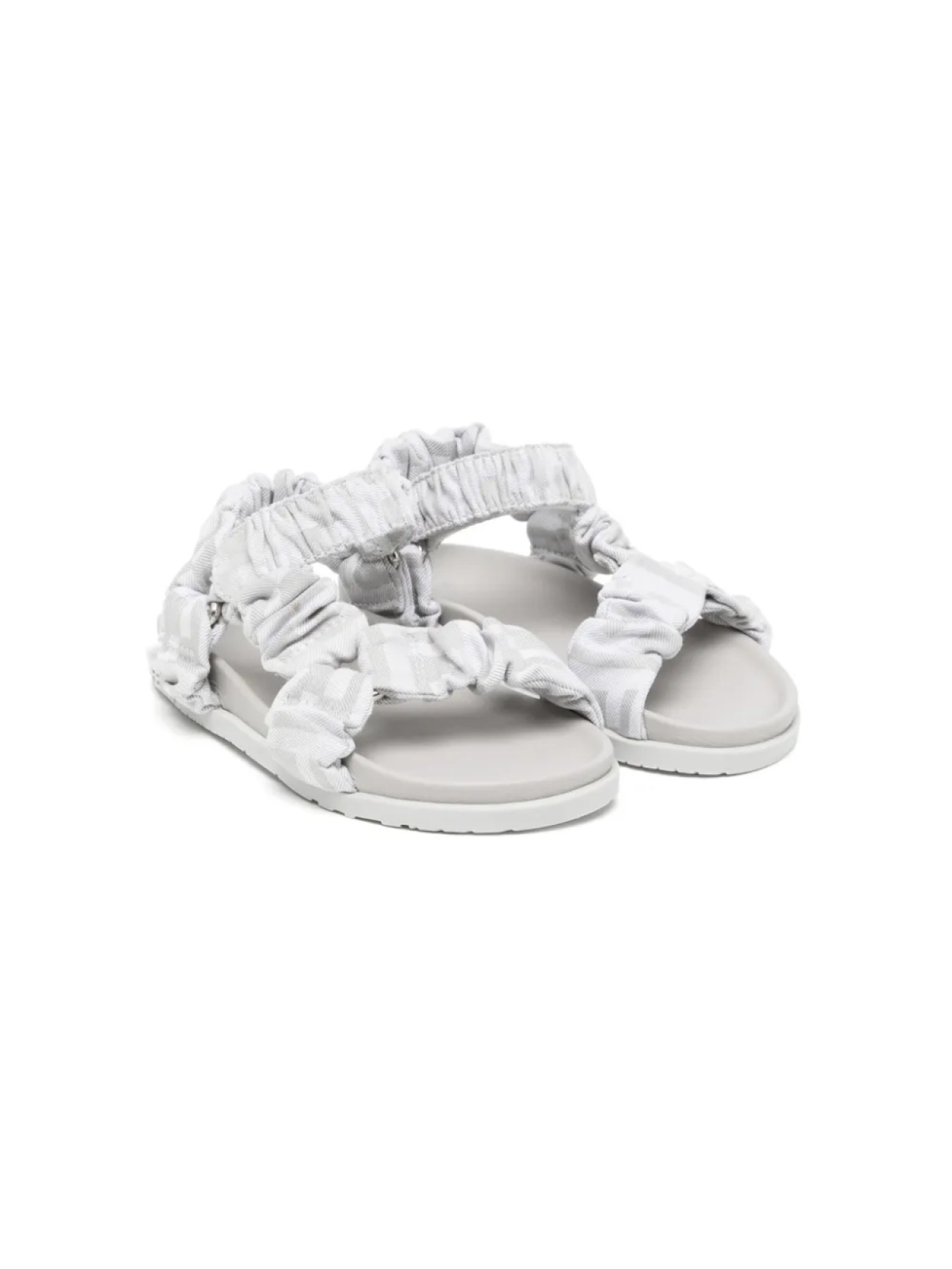 

Сандалии с открытым носком Fendi Kids, серый