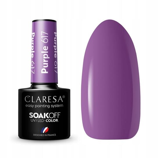 

Гибридный лак 617 Фиолетовый Claresa