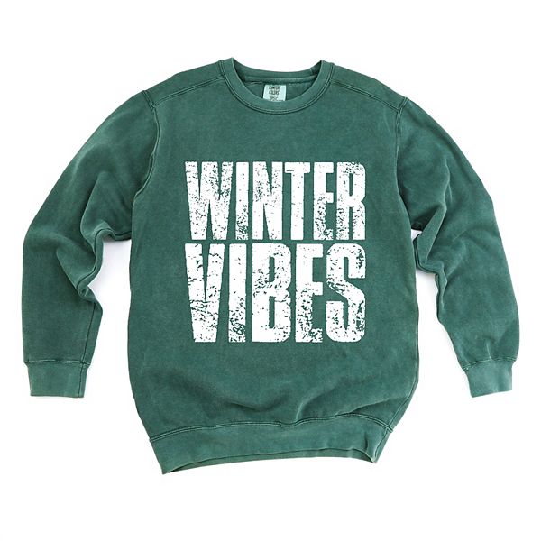 

Зимний блок distressed - женский garment dyed графический свитшот Simply Sage Market, Blue Spruce, Зеленый, Зимний блок distressed - женский garment dyed графический свитшот Simply Sage Market, Blue Spruce