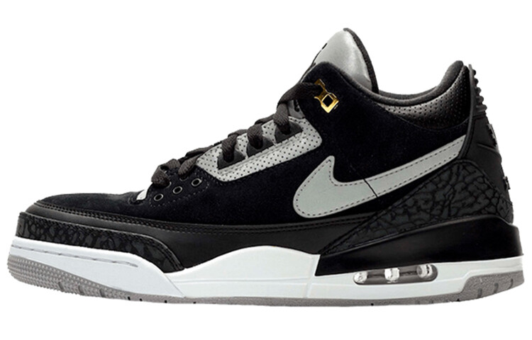 

Кроссовки Jordan 3 Retro Tinker Black Cement Gold, Черный, Кроссовки Jordan 3 Retro Tinker Black Cement Gold