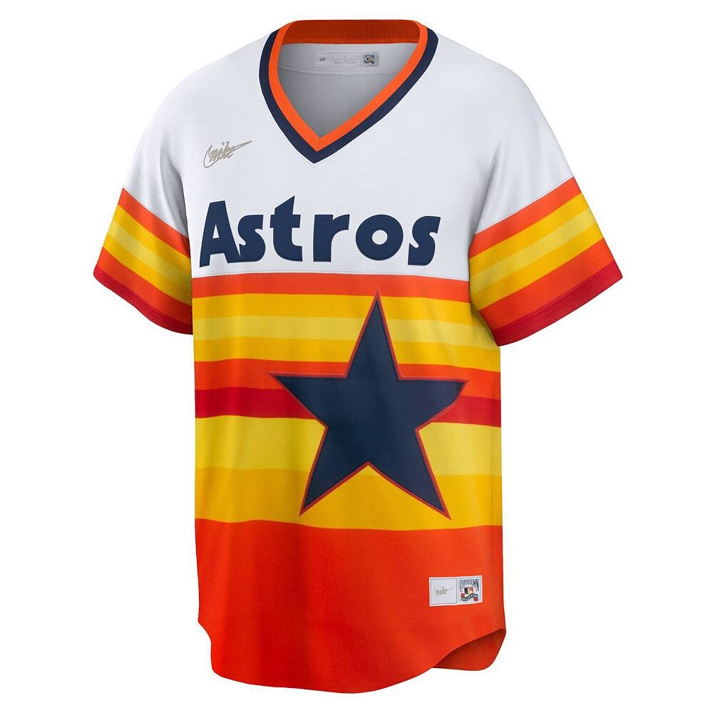 Мужская белая футболка Nike Jeff Bagwell Houston Astros Home Cooperstown Collection Player, цвет Ast White — фото 3