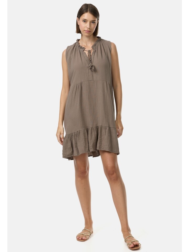 

Короткое платье PM SELECTED Musselin Kleid, серо-коричневый