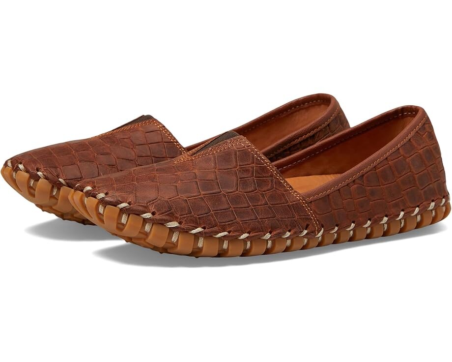 Туфли на плоской подошве Spring Step Kathaleta Croco, кэмел