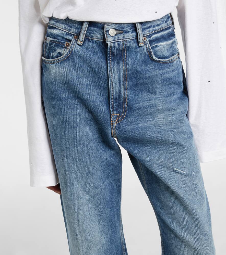 Джинсы с высокой талией и широкими штанинами Acne Studios, Mid Blue — фото 4