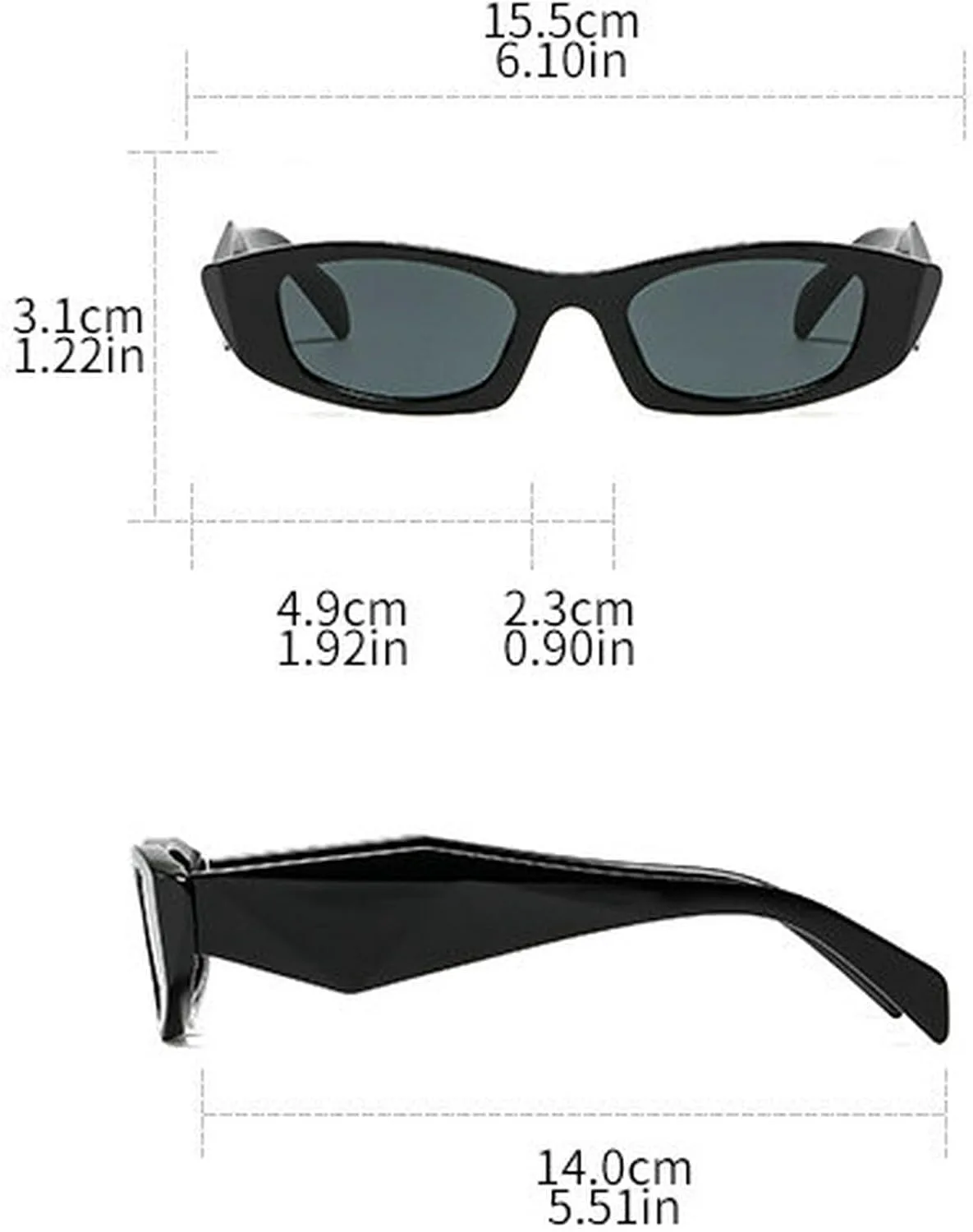 

Солнцезащитные очки COTIA в стиле ретро, ​​квадратные, для женщин и мужчин, с оригинальной формой, винтажные, многоугольные, «кошачий глаз», Black Purple