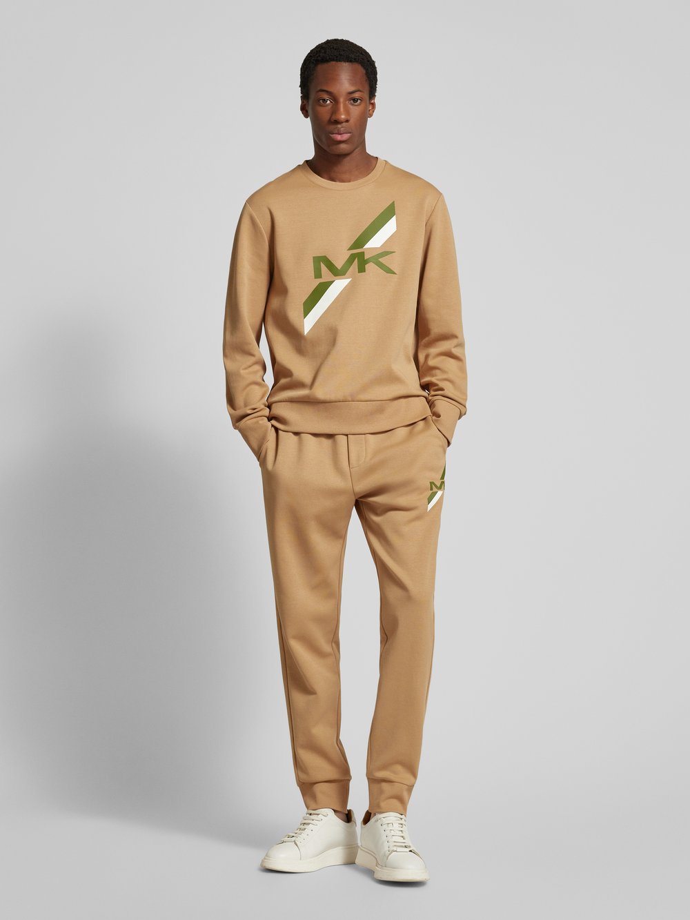 

Спортивные брюки с этикеткой, модель «STRIPE» Michael Kors, коричневый