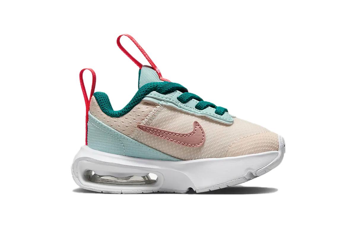 Nike Air Max INTRLK Lite Мягкие и Дышащие Низкие Кроссовки для Малышей Зеленый Бежевый — фото 2