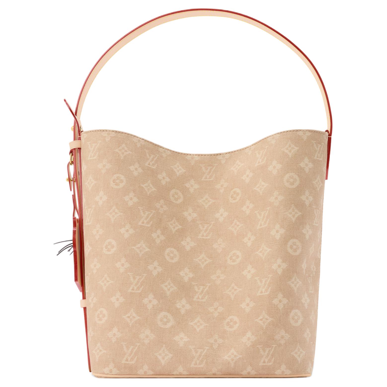 

LOUIS VUITTON Сумка женская через плечо большая бежевая