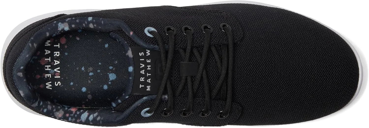 Мужские кроссовки TravisMathew The Daily II с трикотажным принтом, черный — фото 2