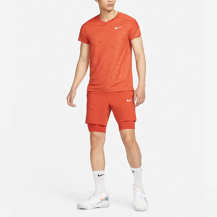 Футболка мужская цвета ржавчины Nike, цвет Rust color — фото 3