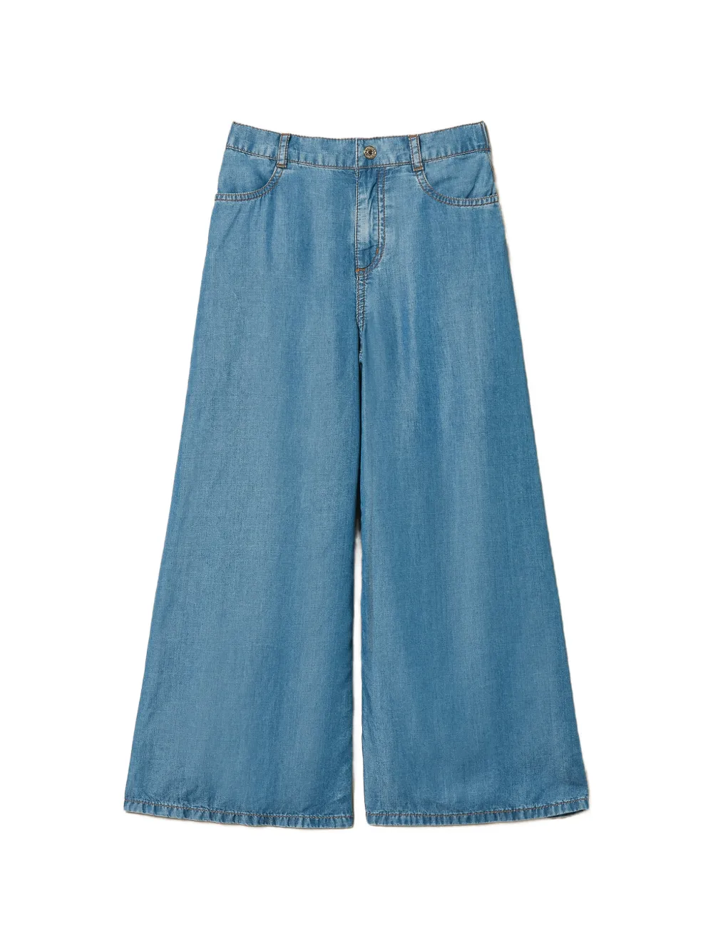 

Брюки с шлевками для ремня Twinset Kids, синий