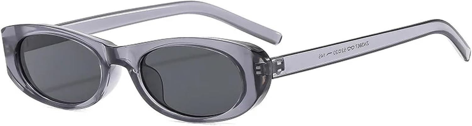 

Панк-очки, маленькие овальные, женские и мужские, роскошные модные солнцезащитные очки с защитой от УФ-излучения UV400, женские очки с градиентным покрытием HHZZYVY, Cleargray-black