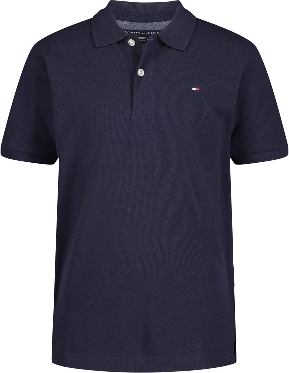 

Рубашка-поло Tommy Hilfiger Legacy для мальчиков с короткими рукавами и принтом плюща, застежка на пуговицы, Classic Navy Blazer