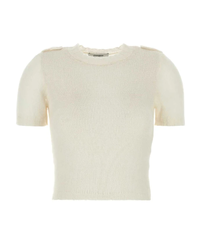 

Пуловер Kiss из нейлоновой смеси цвета слоновой кости. Gimaguas, белый