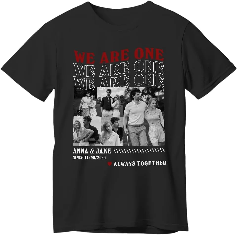 Футболка Custotom We Are One с именем и фото