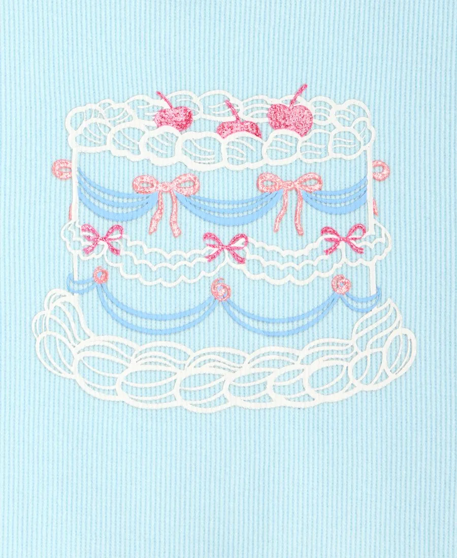 Детская футболка с рисунком торта для девочек, размеры XS-XL Epic Threads, Spun Sugar — фото 3