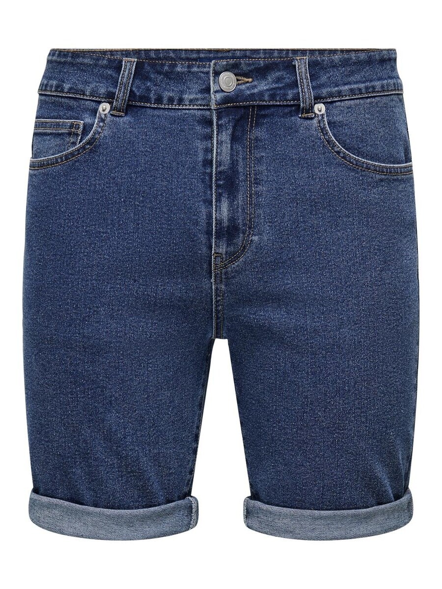 

Джинсовые шорты Only & Sons Regular Jeans PLY, синий деним