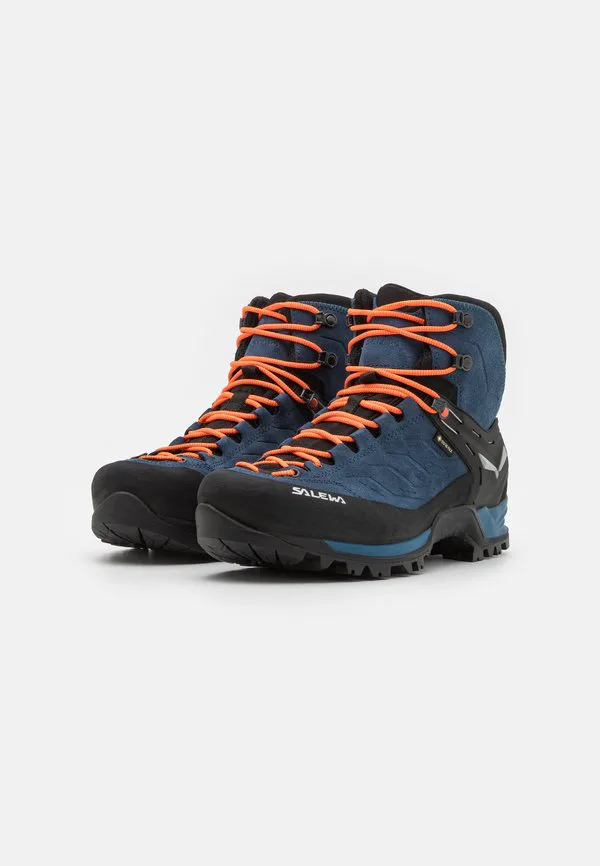 Кроссовки для походов ms mountain trainer mid gore-tex Salewa, Dark Denim/Black — фото 2